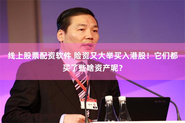线上股票配资软件 险资又大举买入港股！它们都买了些啥资产呢？